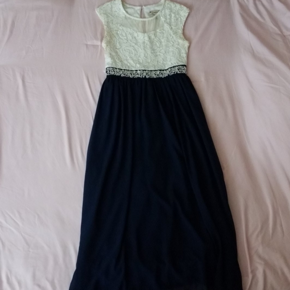 Girls Navy Blue Dress